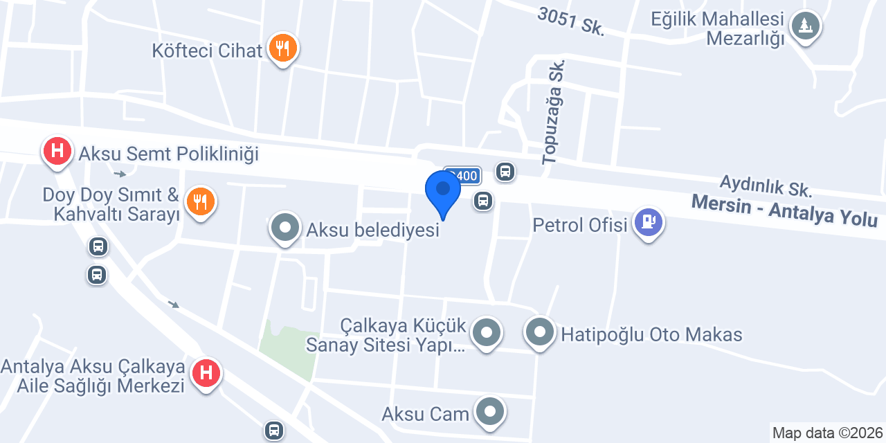 PİLOT GARAGE OTO EKSPERTİZ AKSU ŞUBESİ 4X4 - 4X2 konumu