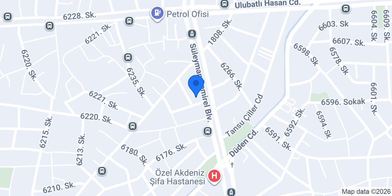 Yapı Kredi Bankası - Varsak Şubesi konumu