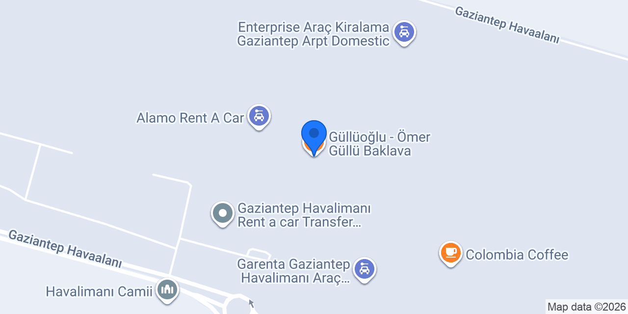 Güllüoğlu - Ömer Güllü Baklava konumu