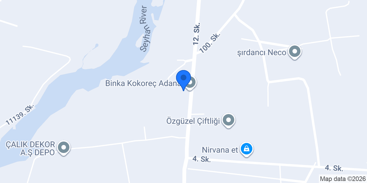 Binka Kokoreç Adana konumu