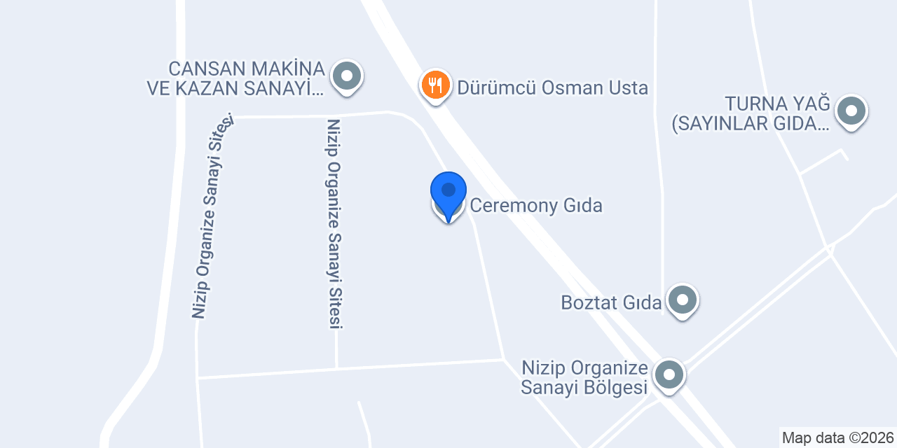 Ceremony Gıda konumu