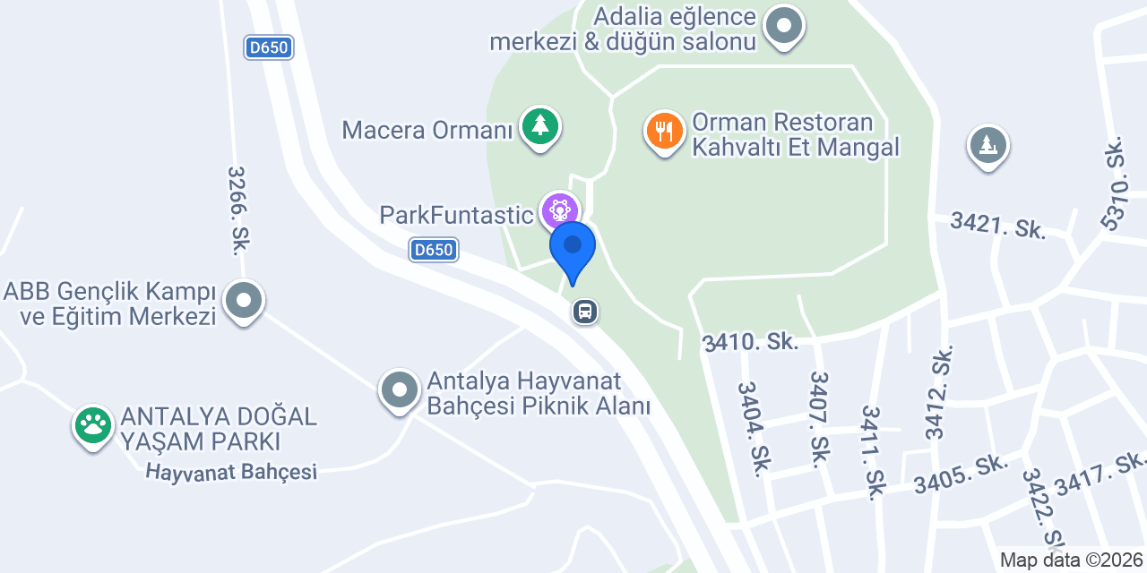 Zıpline konumu