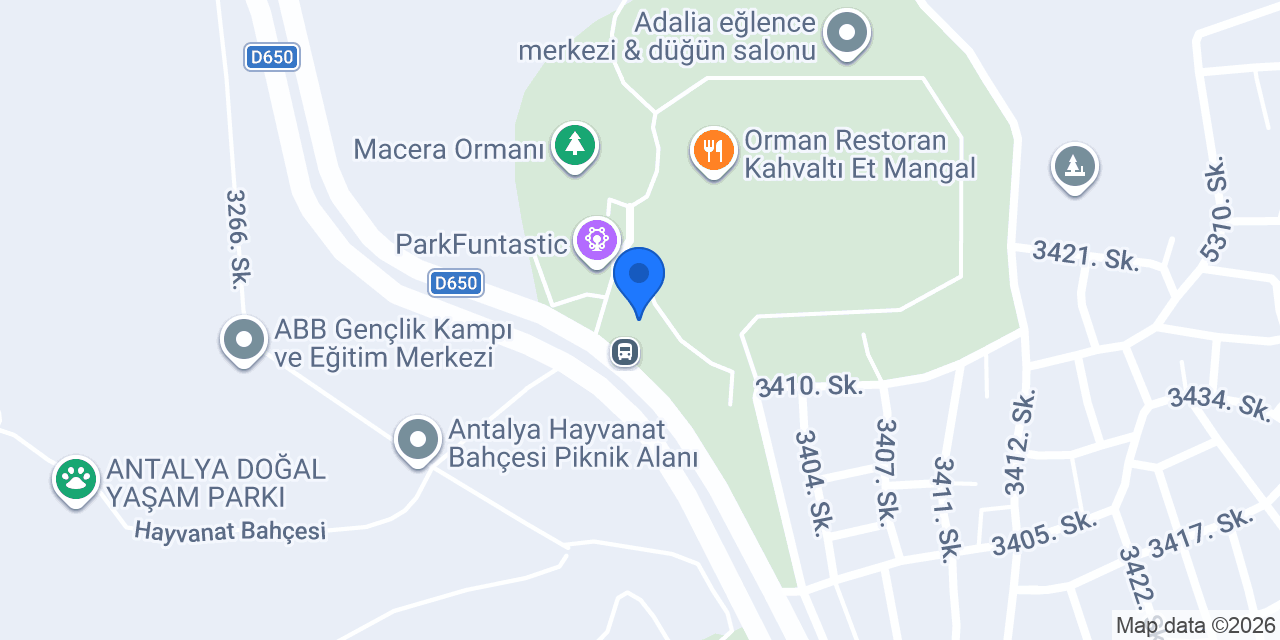 Çocuk Tematik Parkı konumu