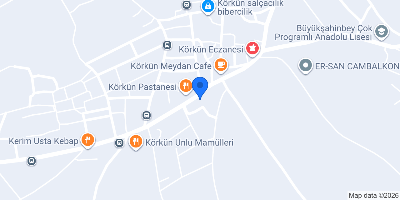 Körkün Bozoğlan inşaat Yapı Malzemeleri konumu