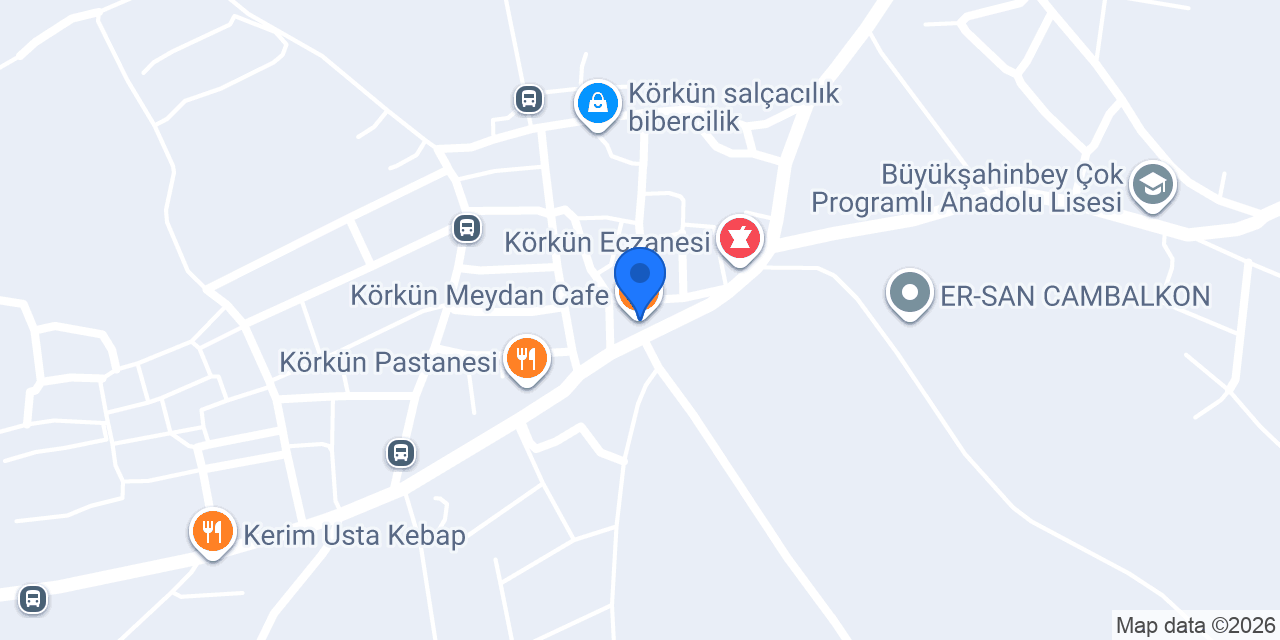 Körkün Meydan Cafe konumu
