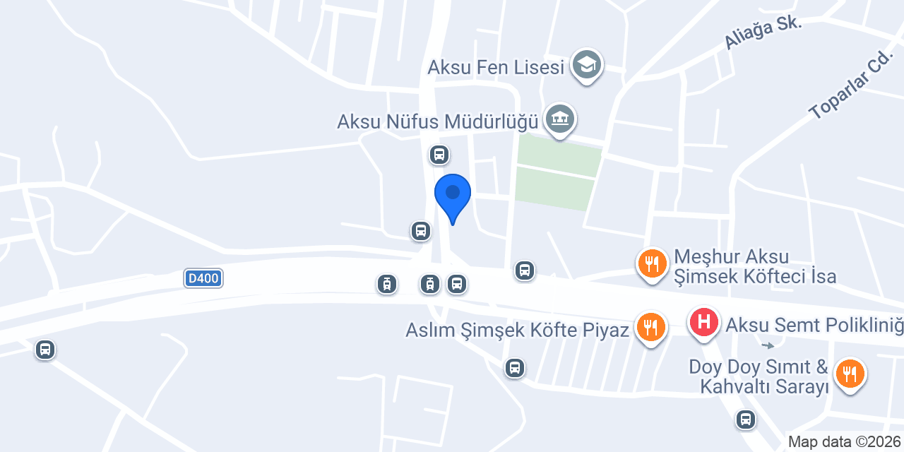 Aksu Et Lokantası konumu