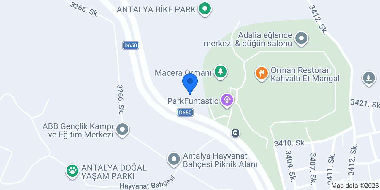 Poseidon Paintball Antalya konumu