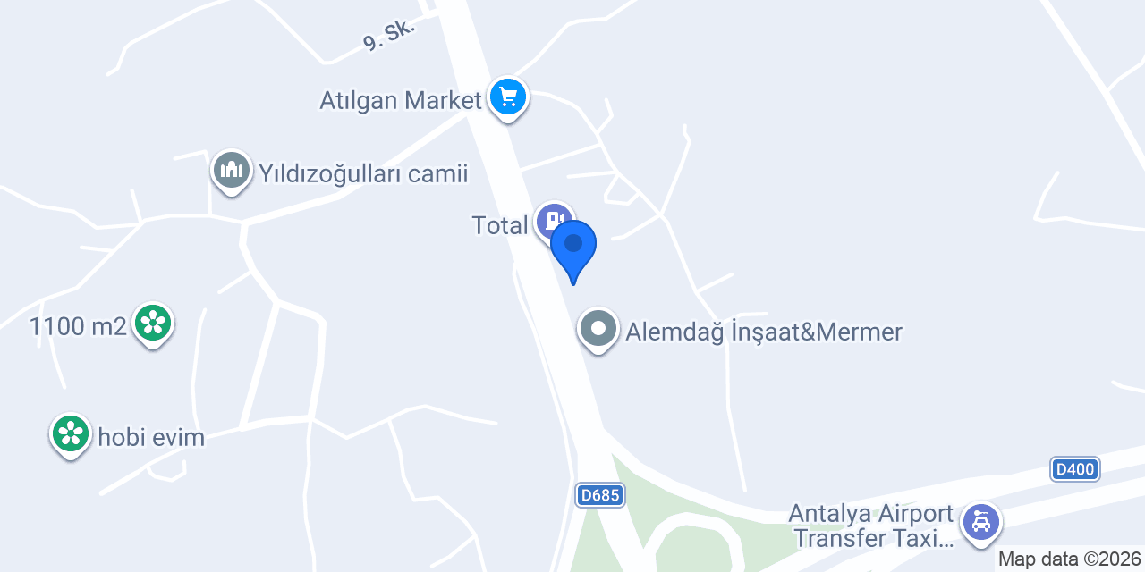 Özbek Prefabrik ve Çelik Ev konumu