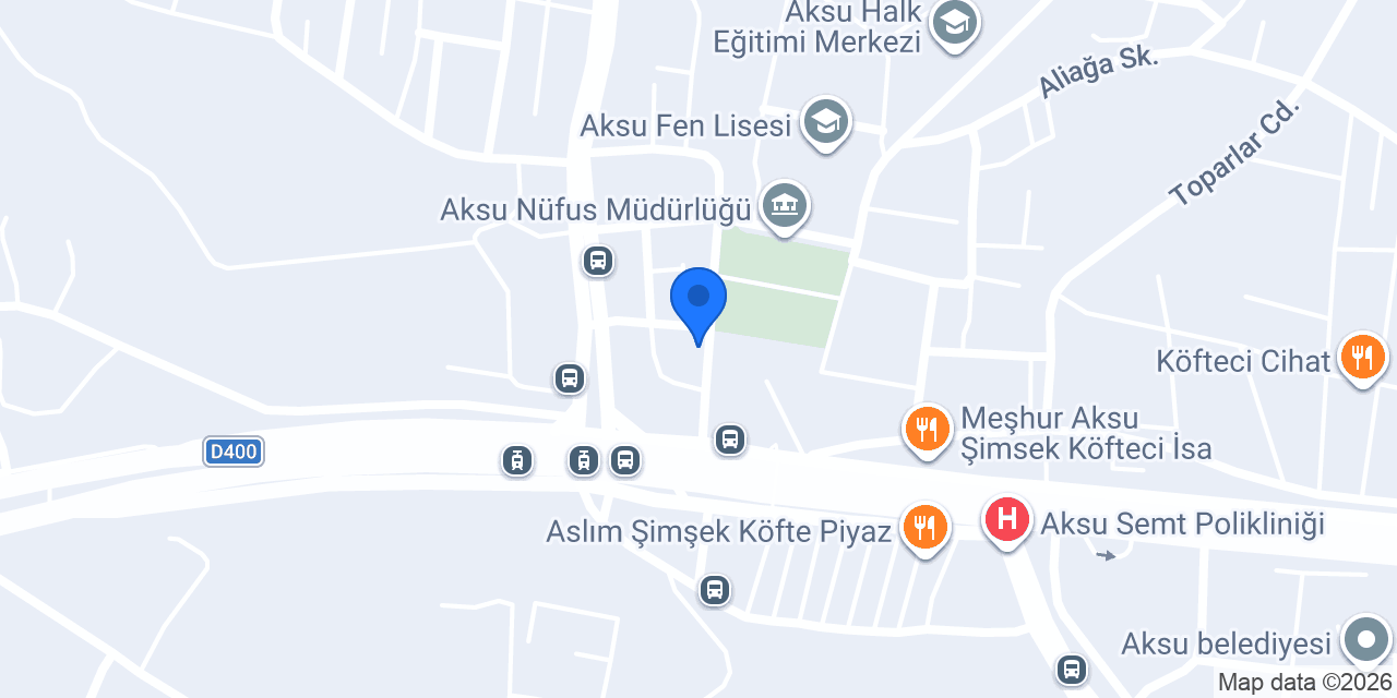 Aksu Garanti Emlak konumu