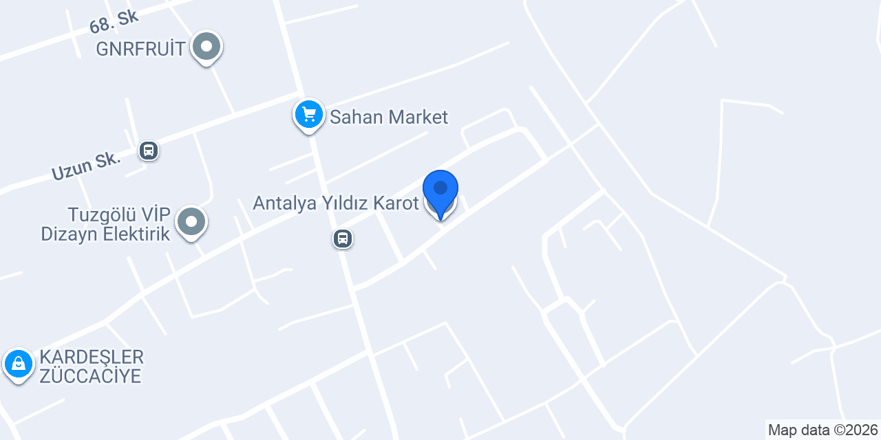 Antalya Yıldız Karot konumu