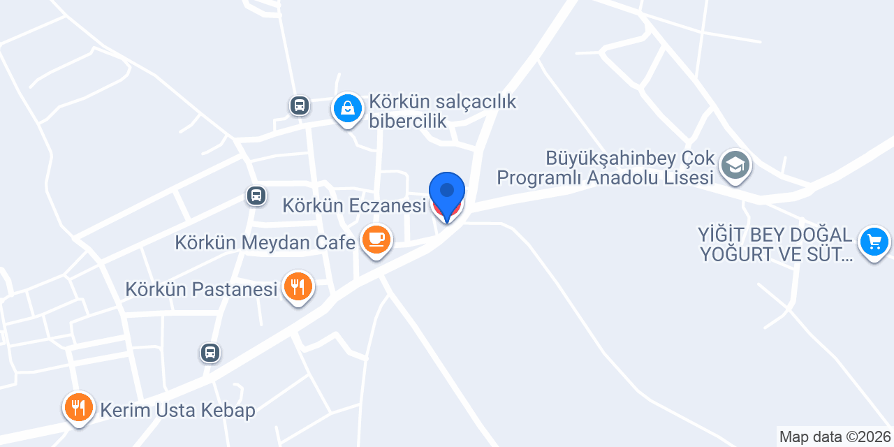 Körkün Eczanesi konumu