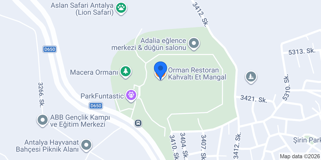 Orman Restoran Kahvaltı Et Mangal konumu