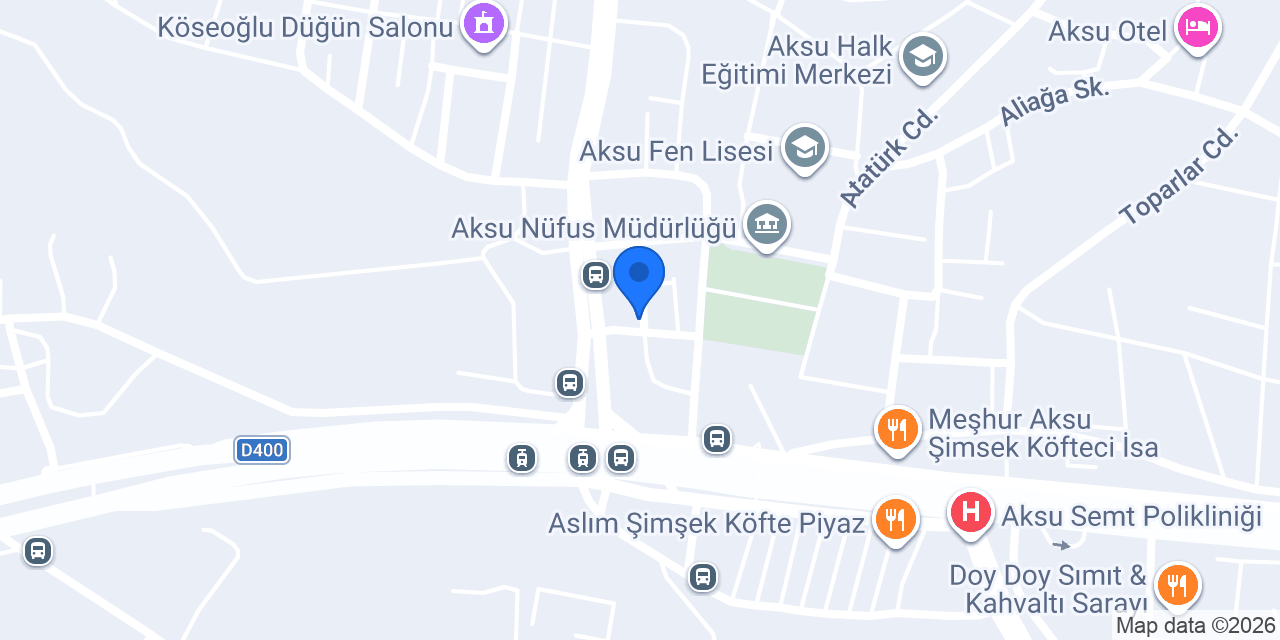 Aksu Bilgisayar konumu