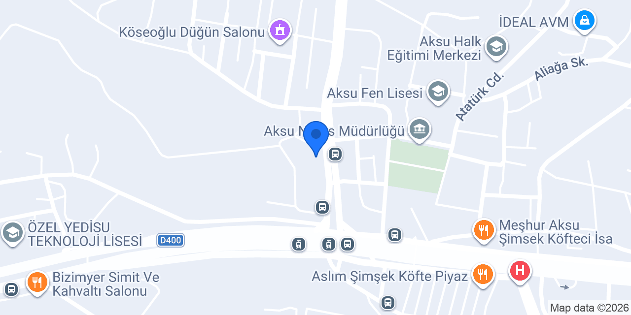 Diş hekimi AHMET BARIŞ ÖZBAKIR konumu