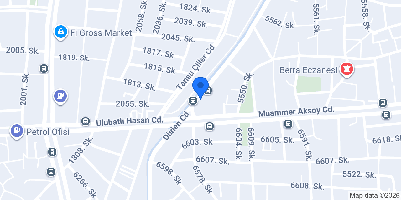 Amaç Tasarım Mobilya mağazası konumu