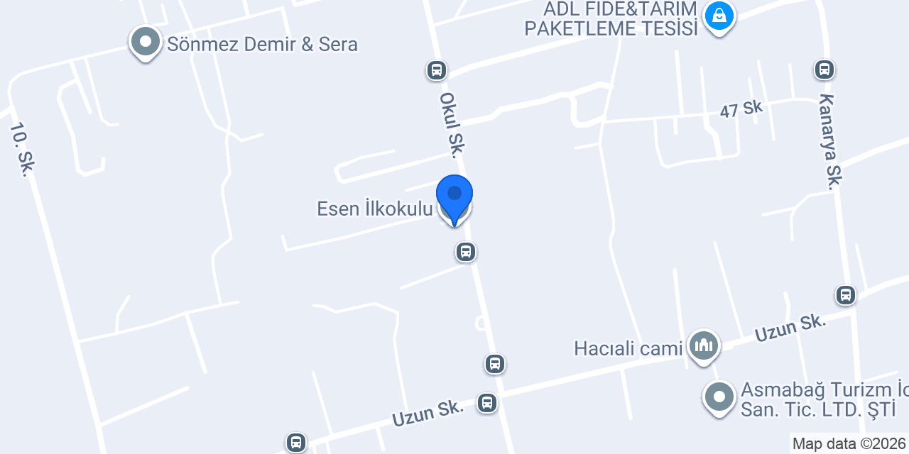Esen İlkokulu konumu