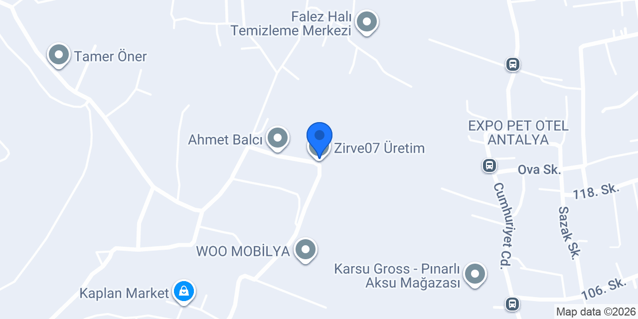 Zirve07 Üretim konumu