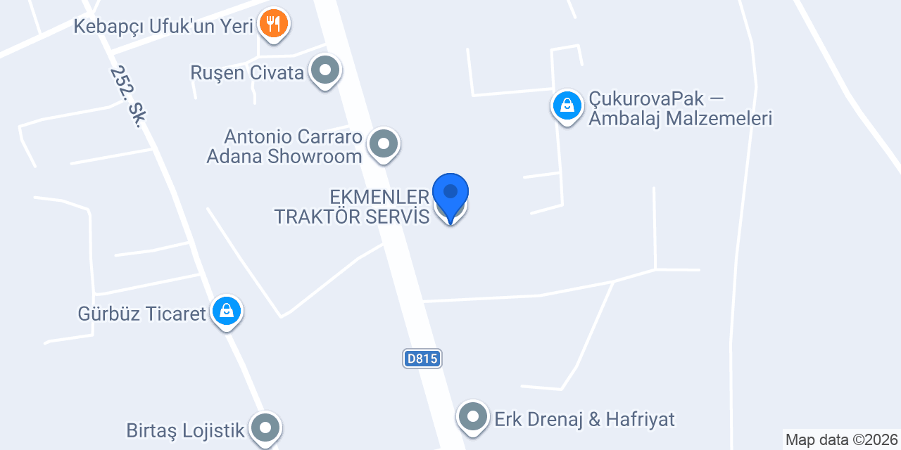 EKMENLER TRAKTÖR SERVİS konumu