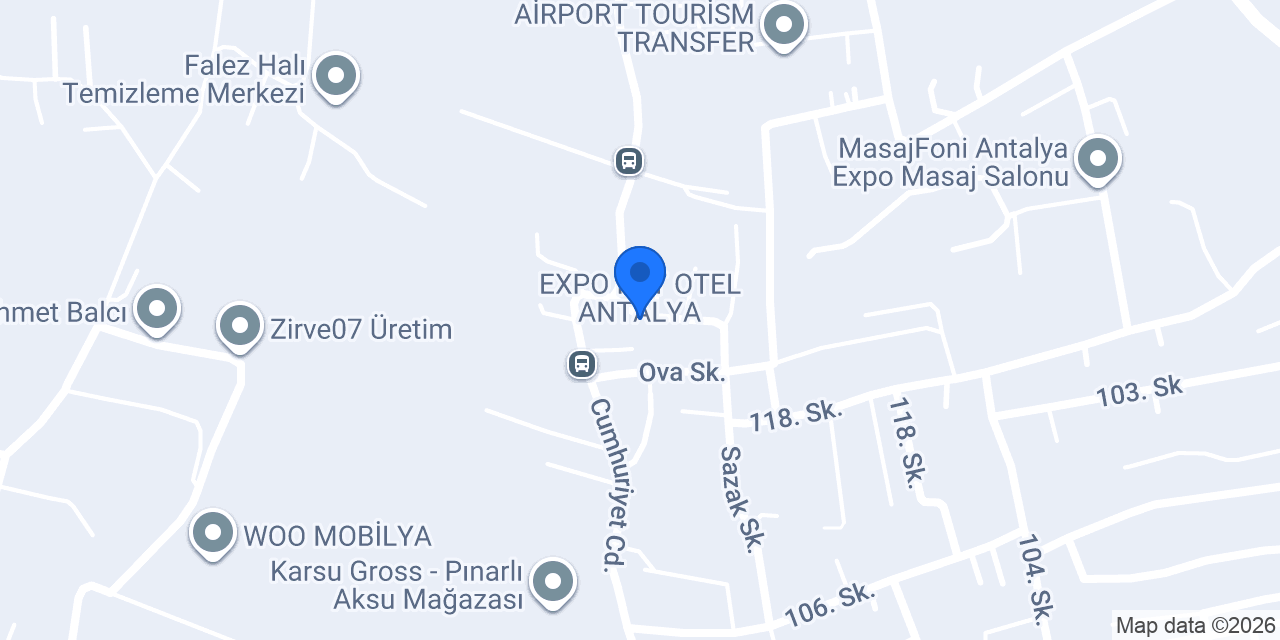 EXPO PET OTEL ANTALYA konumu