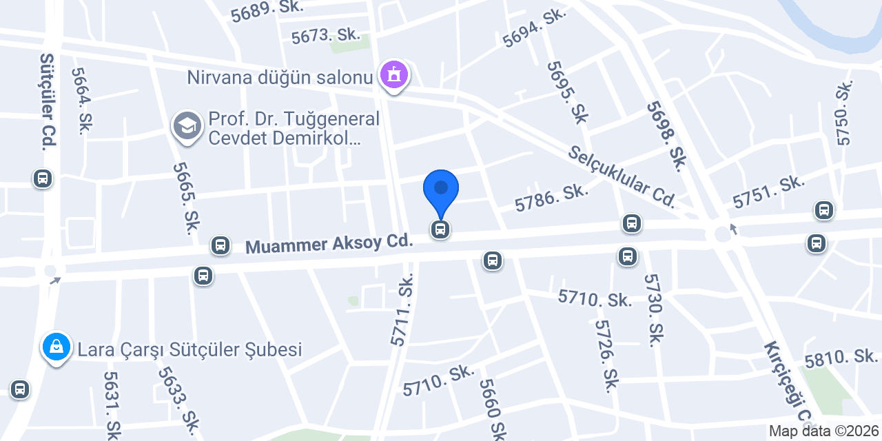 Cevat Yapı Market konumu