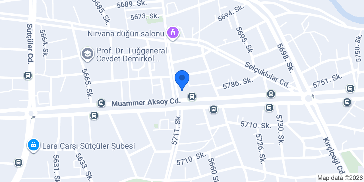 Kaave Antalya Üretim Tesisi konumu