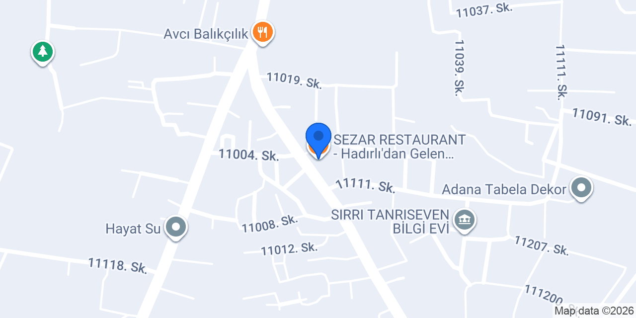 SEZAR RESTAURANT - Hadırlı'dan Gelen Lezzet konumu