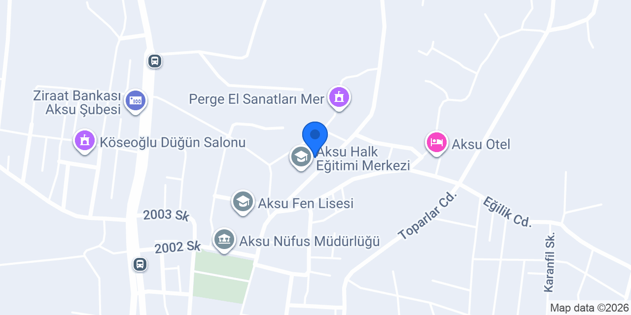Aksu Aile Sağlığı Merkezi konumu