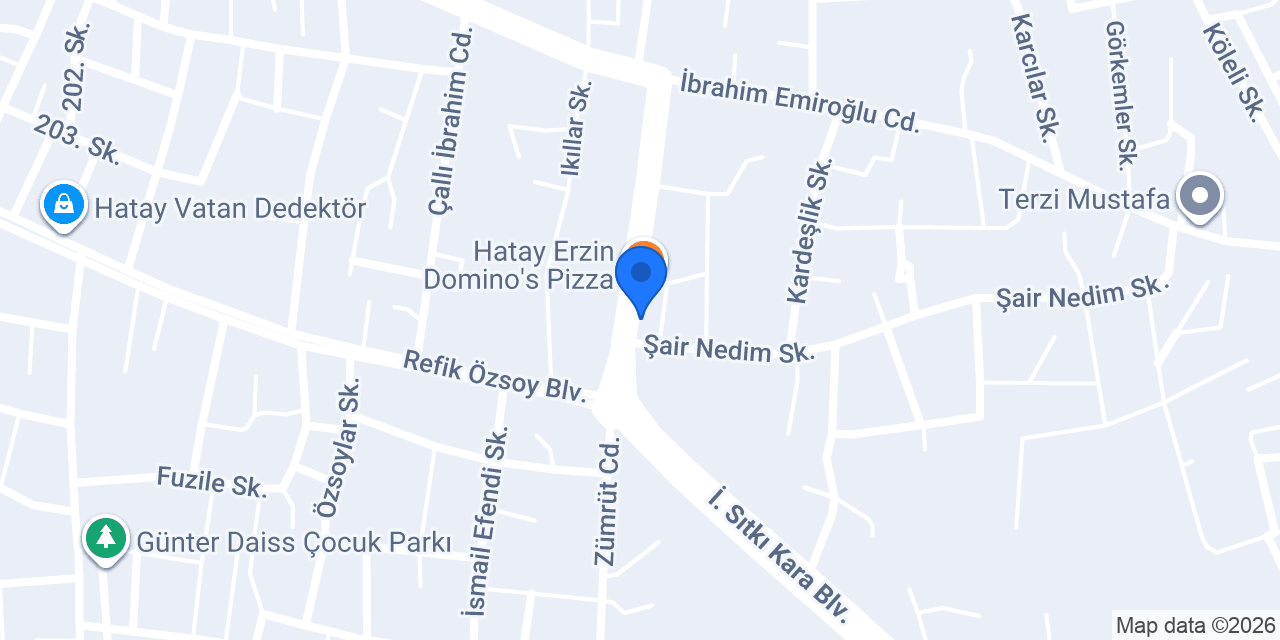 Pizza Garden konumu