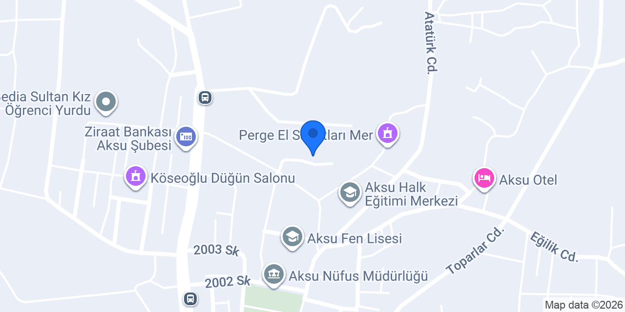 Aksu İlkokulu konumu
