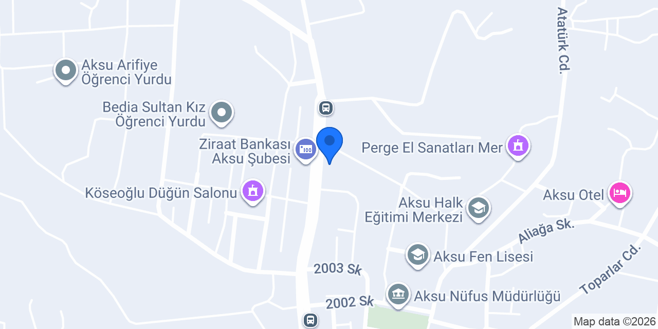 Öz Aksu Elektronik konumu
