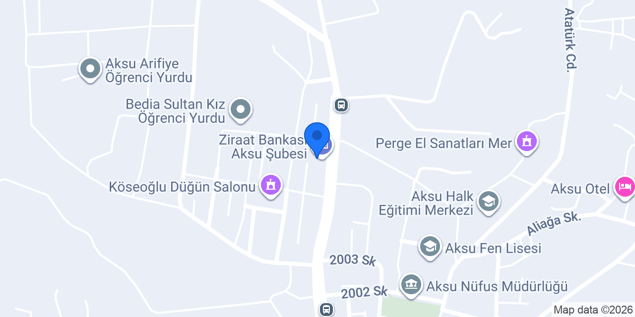 Aksu Tabela Market konumu