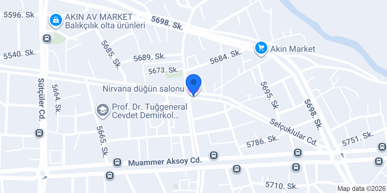 Nirvana düğün salonu konumu
