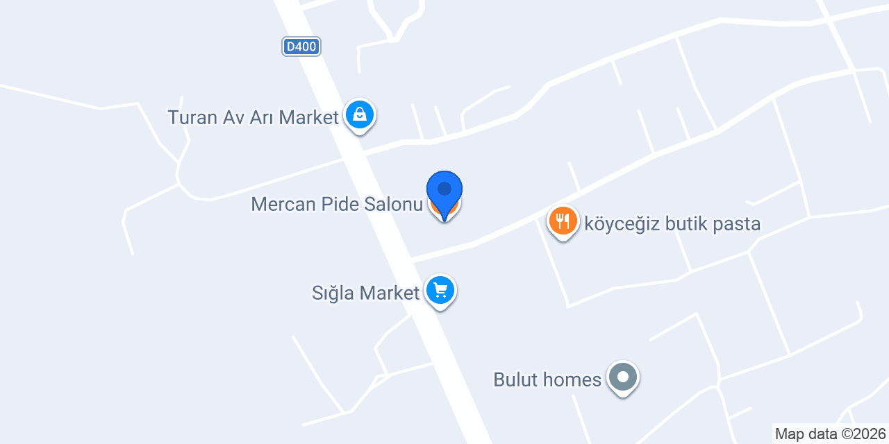Mercan Pide Salonu konumu