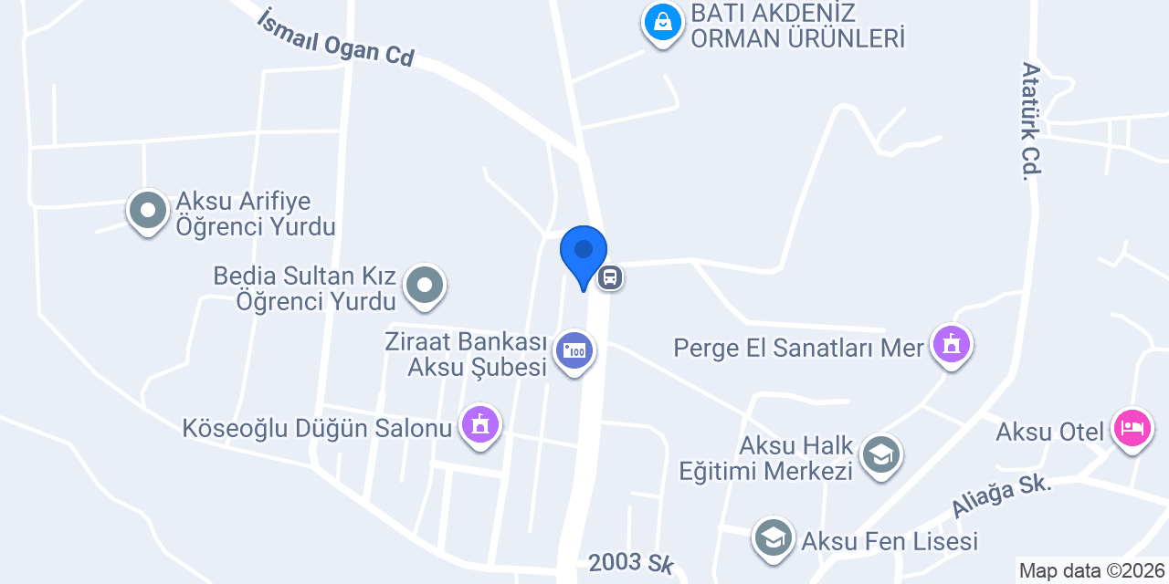 Aksu Dünya Otomotiv konumu
