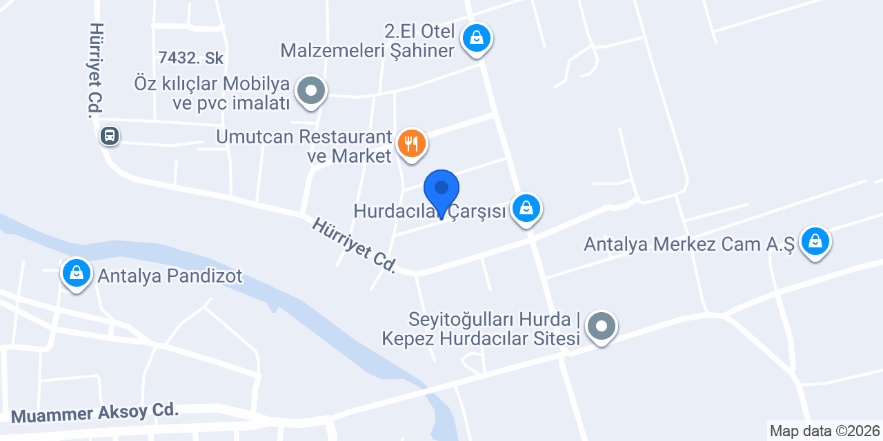 Can Antalya Endüstriyel&Hurda konumu