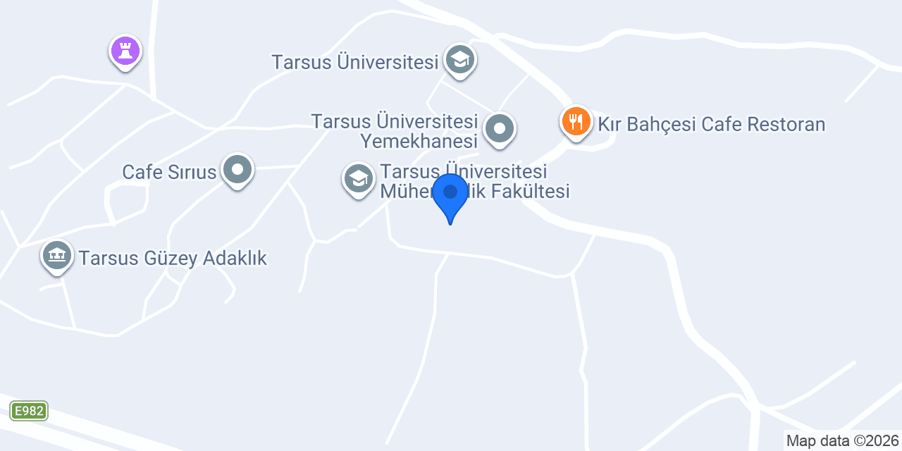 Tarsus Üniversitesi Kütüphanesi konumu