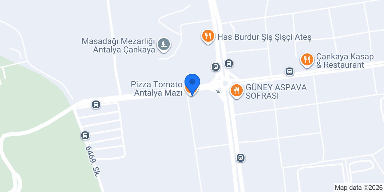 Pizza Tomato Antalya Mazı konumu
