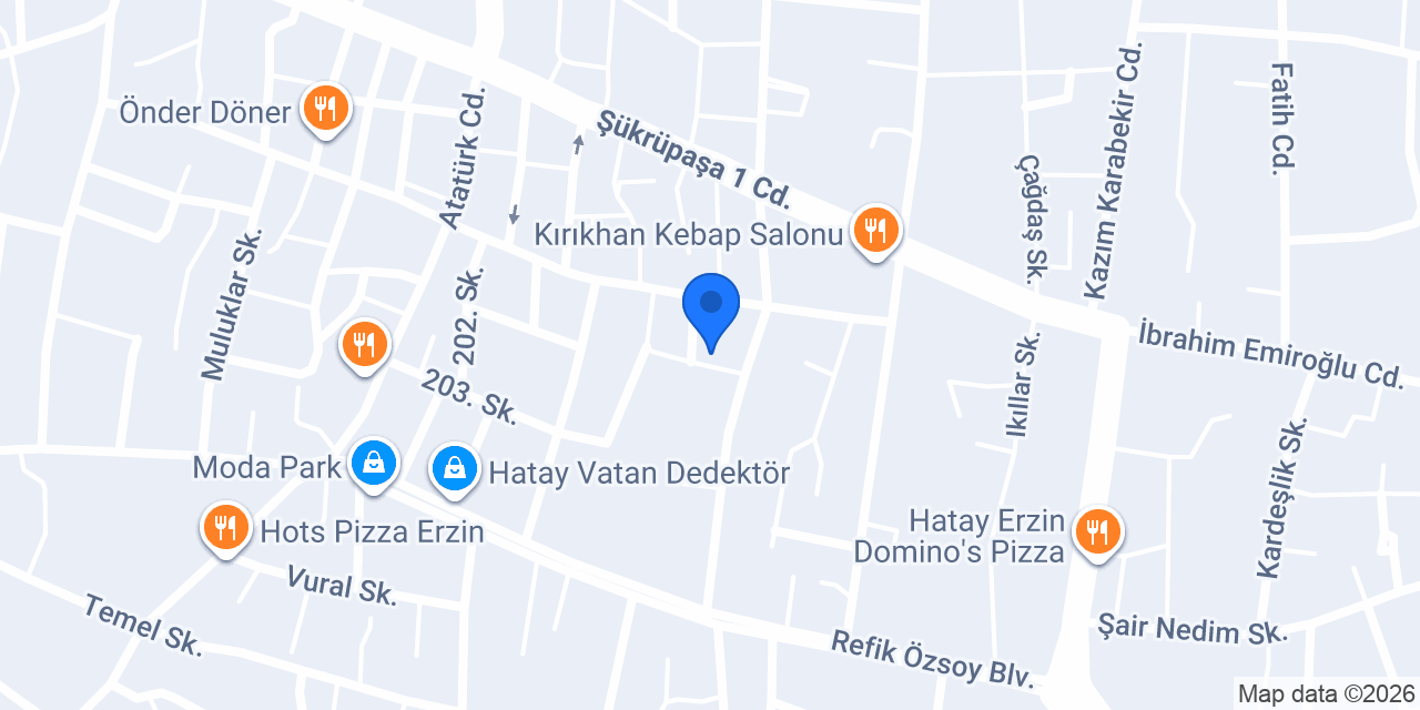 Evren Güneş Sigorta Erzin Şube konumu