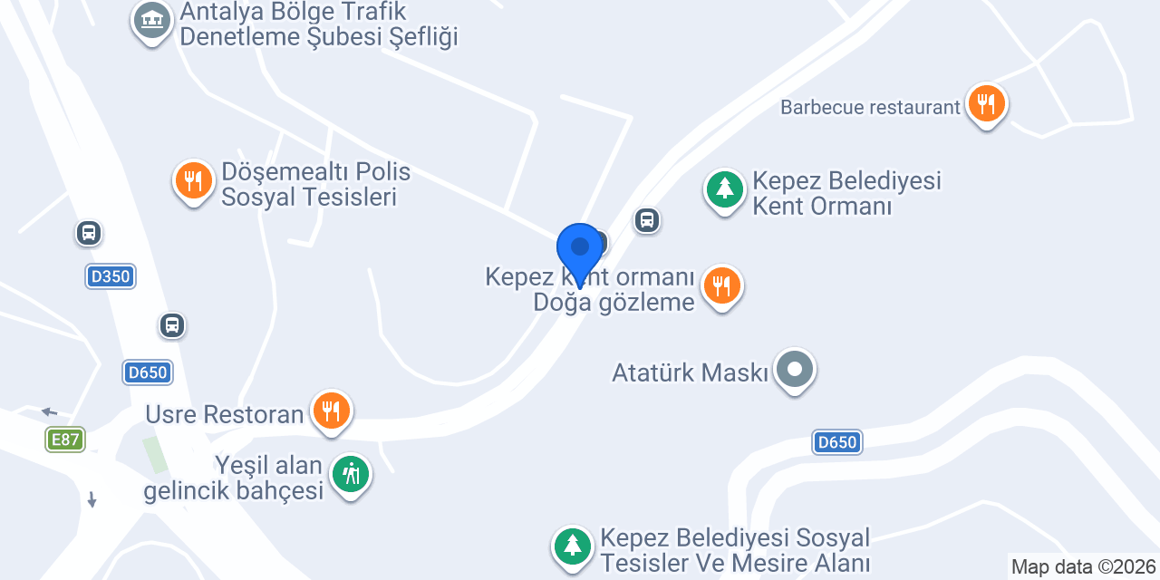 Teras Piknik (Antalya Pierre Loti) konumu
