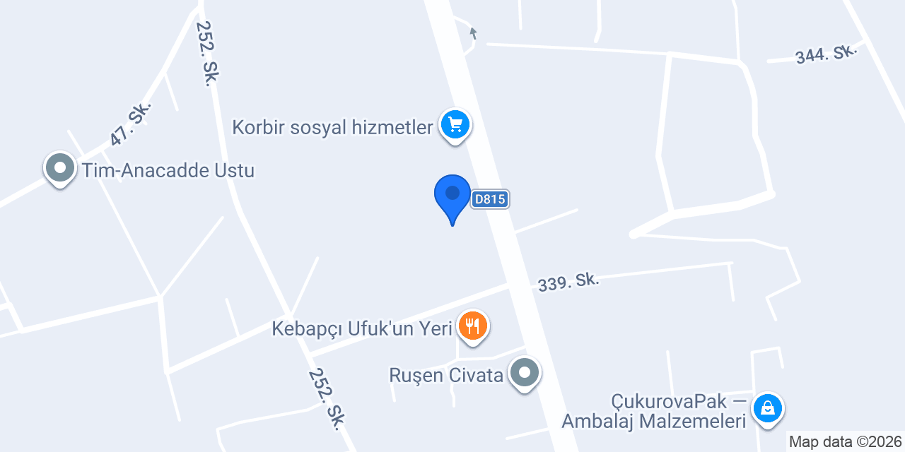 Harman Traktör ve Biçerdöver Adana konumu