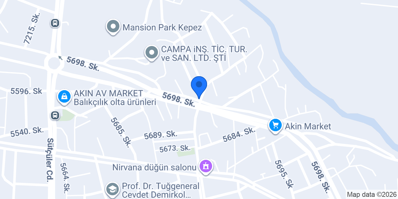 Mercan Market konumu