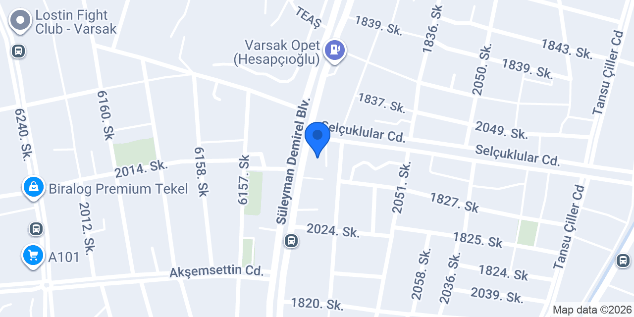 Tosun Kasap Varsak Şube konumu