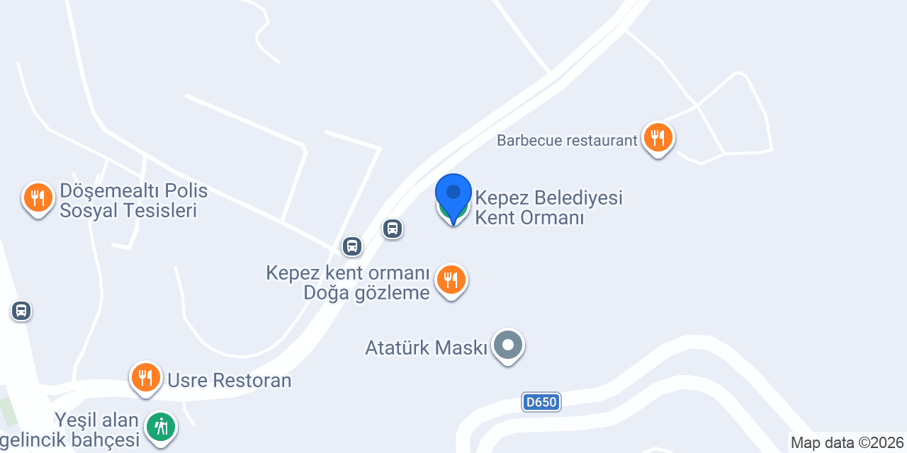 Kepez Belediyesi Kent Ormanı konumu