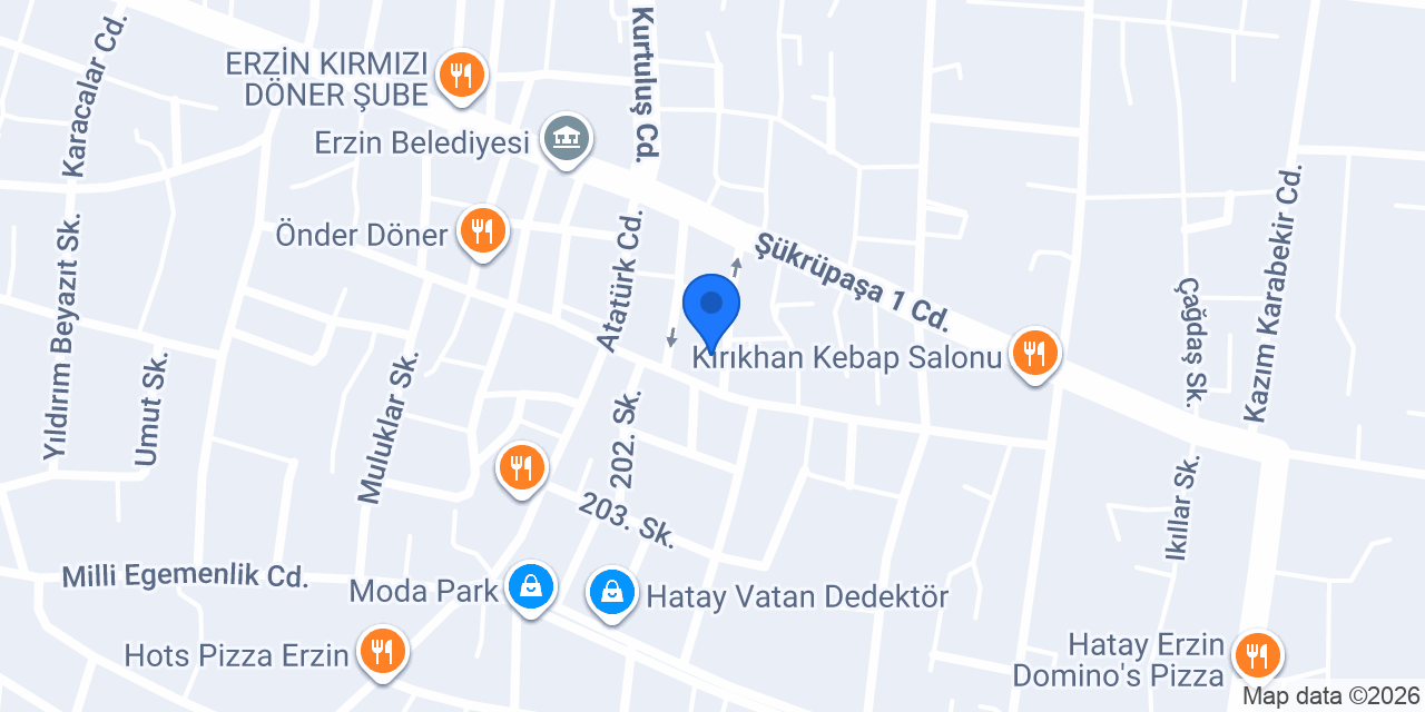 Erzin Noterliği konumu