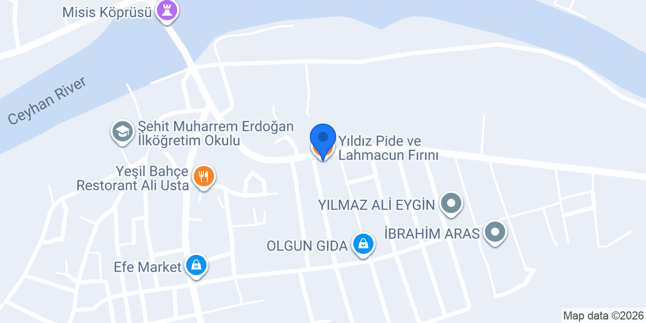 Yıldız Pide ve Lahmacun Fırını konumu