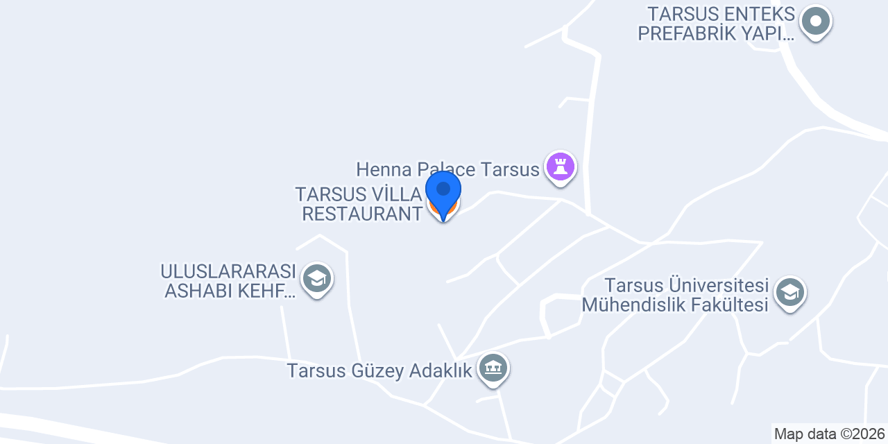 TARSUS VİLLA RESTAURANT konumu