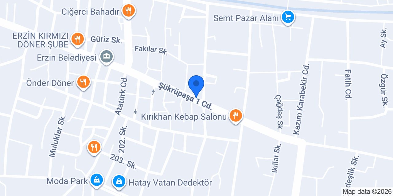 Evren güneş sigorta erzin şune konumu