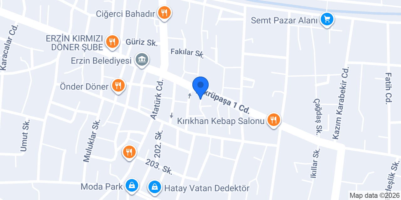 Erzin Ayaz Yemekçilik konumu
