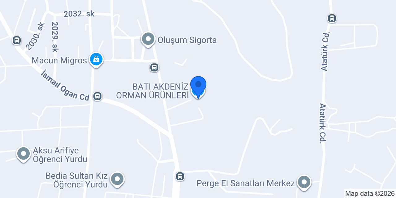BATI AKDENİZ ORMAN ÜRÜNLERİ konumu