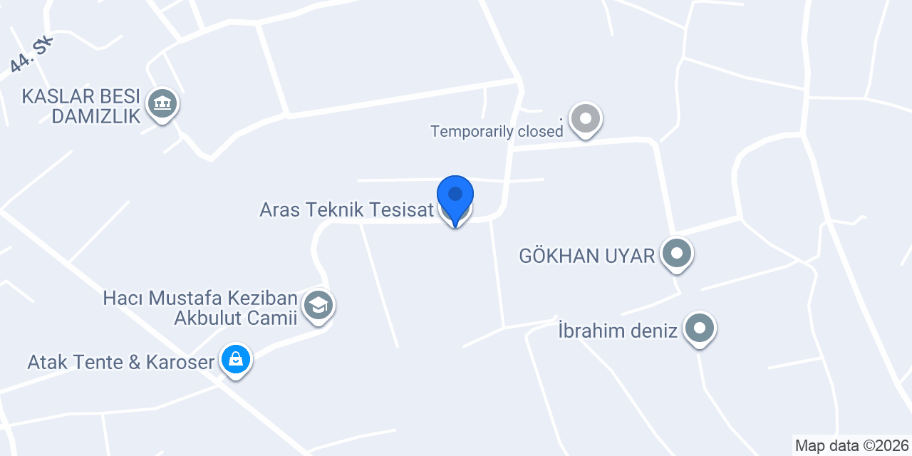 Aras Teknik Tesisat konumu
